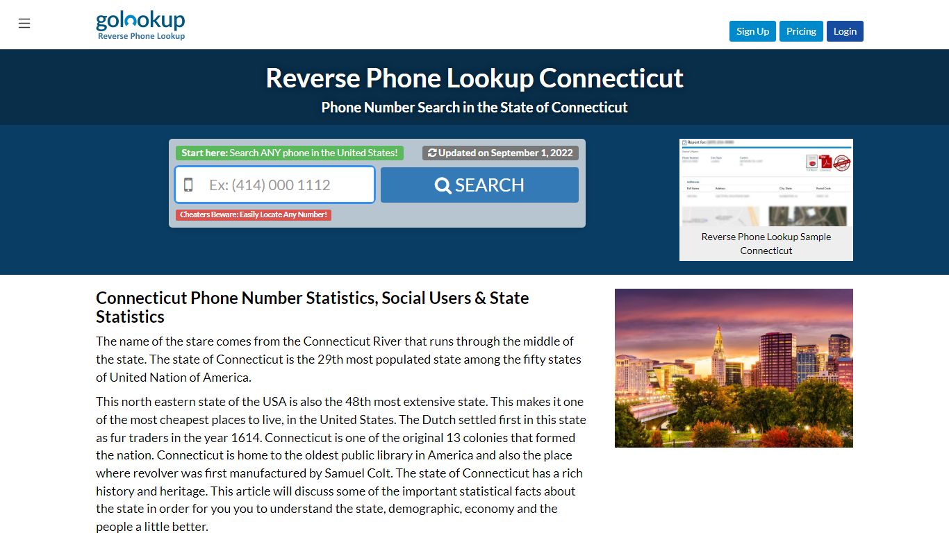 Connecticut Reverse Phone LookUp